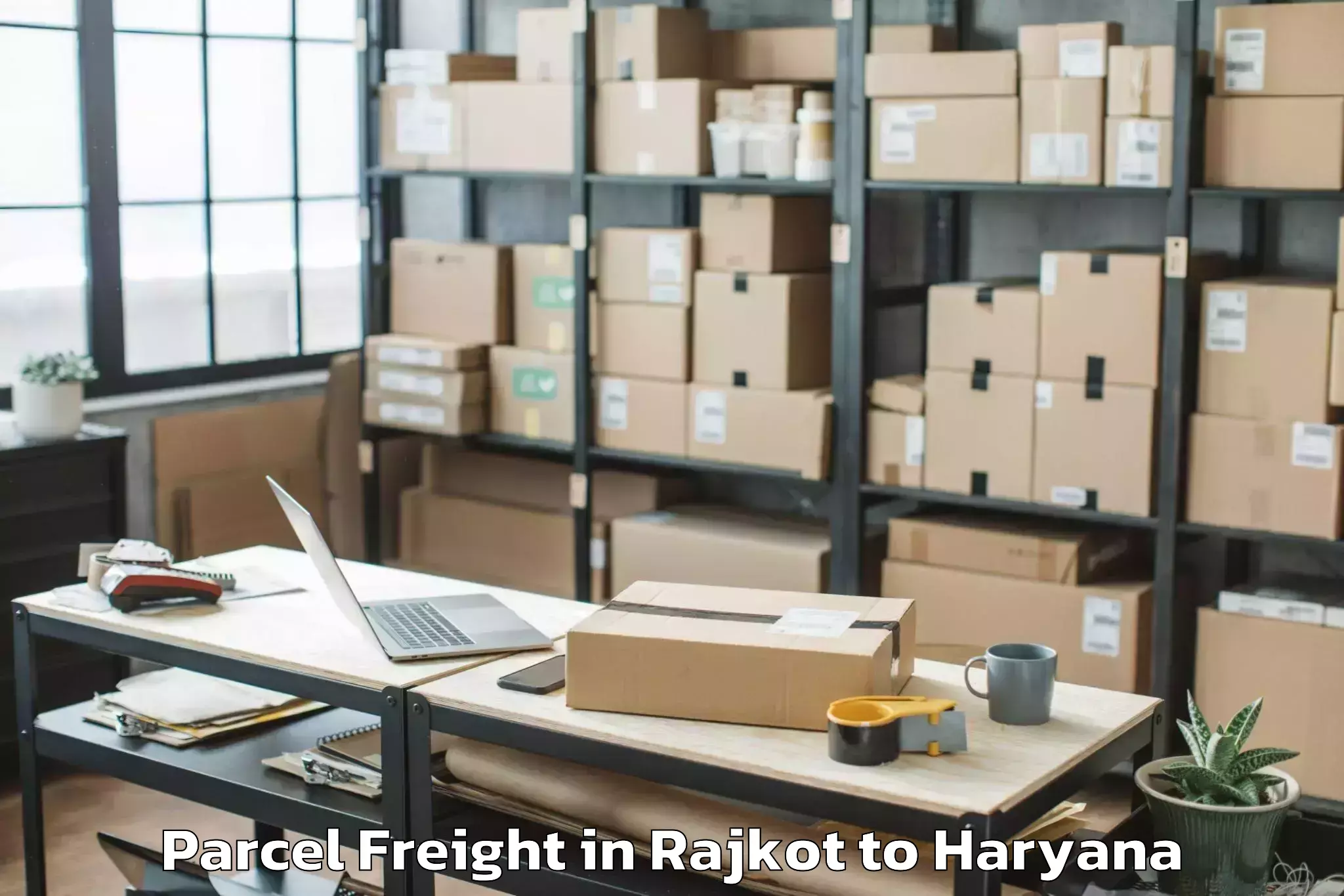 Quality Rajkot to Panchkula Parcel Freight